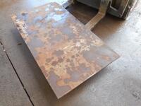 Steel Plate 1.645 Mtrs  x 0.900 Mtrs x 15.5mm Mild Steel  #p26536