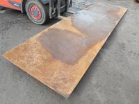 Steel Plate 4.090 Mtrs  x 1.285 Mtrs x 14mm Mild Steel  #p26518