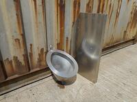 Used Stainless Steel Urinal & Privacy Screen - Used / Water Feature / Fountain / Garden / Planter