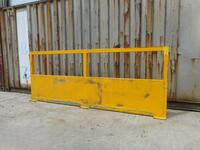 Steel Box Section Barrier 3100mm Long 1200mm High /hgv Barrier/safety/impact Protection/guard