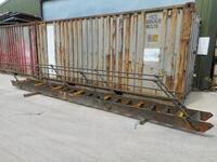 Steel & Cast Iron Decorative Staircase 4.940 Mtr Apx Total Rise High 0.535 Mtr Internal Width   - Used