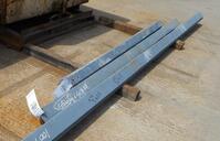100 mm x 75 mm x 8 mm Mild Steel Angle Iron 2.985 Mtr - Used Painted Grey