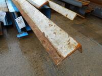 150 mm x 75 mm x 10 mm Mild Steel Angle Iron 5.810 Mtr - Used Painted Grey