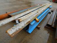 150 mm x 75 mm x 10 mm Mild Steel Angle Iron 5.000 Mtr - Used Painted Grey