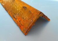 80 mm x 80 mm x 8 mm Mild Steel Angle Iron 5.345 Mtr - Unused Stock Rusty
