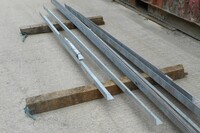 Cleader Rail / Angle 50x50x2mm Galvanised 3.000mtr Long - Used (not Purlins)