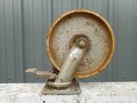 Steel Swivel Braked Caster / Castor Wheel 250mm Diameter - Blickle - Used