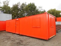 32ft x  10ft Red Open Sided Modular Office Unit / Canteen / Cabin / Container (ref Sjl1832) -  Second Hand  - Office