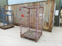 Used Gas Bottle Cage / Cylinder / Storage / Security Cage - no Roof, 2 Doors - 1920mm High  (ref 1)