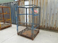 Used Gas Bottle Cage / Cylinder / Storage / Security Cage - no Roof, 1 Door - 1800mm High (ref 2)