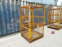 Used Gas Bottle Cage / Cylinder / Storage / Security Cage - Roof, 1 Door - 1920mm High  (ref 4)