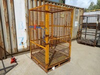 Used Gas Bottle Cage / Cylinder / Storage / Security Cage - Roof, 2 Doors - 1920mm High (ref 12)