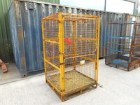Used Gas Bottle Cage / Cylinder / Storage / Security Cage - Roof, 2 Doors - 1920mm High (ref 17)