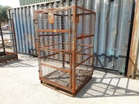 Used Gas Bottle Cage / Cylinder / Storage / Security Cage - Roof, 2 Doors - 1880mm High (ref 13)
