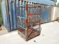 Used Gas Bottle Cage / Cylinder / Storage / Security Cage - Roof, 2 Doors - 1880mm High (ref 14)