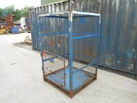 Used Gas Bottle Cage / Cylinder / Storage / Security Cage - no Roof, 1 Door - 1800mm High (ref 20)