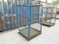 Used Gas Bottle Cage / Cylinder / Storage / Security Cage - no Roof, 1 Door - 1800mm High (ref 26)