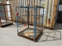 Used Gas Bottle Cage / Cylinder / Storage / Security Cage - no Roof, no Door - 1610mm High (ref 5)