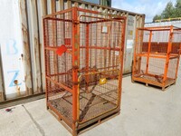Used Gas Bottle Cage / Cylinder / Storage / Security Cage - no Roof, 2 Doors - 1900mm High  (ref 10)