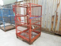 Used Gas Bottle Cage / Cylinder / Storage / Security Cage - no Roof, 2 Doors - 1870mm High  (ref 24)