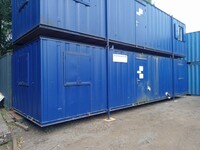 36ft x  10ft Blue Toilet Block 3 + 4 / Cabin / Container (ref 2561) - Second Hand  - Toilet Block