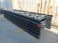 Link 51 Pallet Racking Upright Frame  4.200 Mtr x 1100 mm  Used Grade 2  Dark Grey  Industrial Steel Rack - Shelving - Storage - Not Redirack, Dexion, Planned Storage, or Stakrak