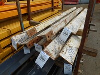 150 mm x 75 mm x 10 mm Mild Steel Angle Iron 2.320 Mtr - Used Painted White