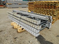 Link 51 Pallet Racking Upright Frame  2.200 Mtr x 900 mm  Used Grade 1  Pale Grey  Industrial Steel Racking - Shelving - Storage - Not Redirack, Dexion, Planned Storage, or Stakrak
