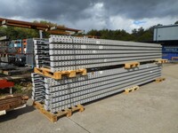Link 51 Pallet Racking Upright Frame  6.000 Mtr x 900 mm  Used Grade 1  Pale Grey  Industrial Steel Racking - Shelving - Storage - Not Redirack, Dexion, Planned Storage, or Stakrak