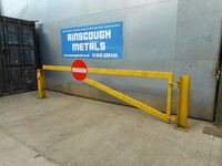 Triangular Vehicle Swing Barrier / Gate 4.350mtr Wide With Posts - Used