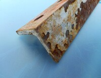 60 mm x 60 mm x 10 mm Mild Steel Angle Iron 2.480 Mtr - Used Stock Rusty