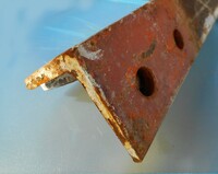 75 mm x 75 mm x 10 mm Mild Steel Angle Iron 2.780 Mtr - Used Stock Rusty