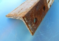100 mm x 75 mm x 10 mm Mild Steel Angle Iron 3.825 Mtr - Used Painted