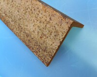 100 mm x 75 mm x 8 mm Mild Steel Angle Iron 4.000 Mtr - Used Painted