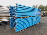 Dexion Pallet Racking Upright Frame  4.880 Mtr High x 1100 mm Wide  Used Grade 1/2  Blue  Industrial Steel Racking - Shelving - Storage - Not Redirack, Planned Storage, Stakrak or Link 51