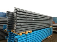 Dexion Pallet Racking Upright Frame  4.950 Mtr High x 1100 mm Wide  Used Grade 1/2  Grey  Industrial Steel Racking - Shelving - Storage - Not Redirack, Planned Storage, Stakrak or Link 51