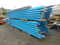 Dexion Pallet Racking Upright Frame  6.100 Mtr High x 1100 mm Wide  Used Grade 1/2  Blue  Industrial Steel Racking - Shelving - Storage - Not Redirack, Planned Storage, Stakrak or Link 51