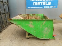 Invicta Iats-2d-green Tipping / Tippler Skip - 2000kg Capacity -  Used (ref 2)