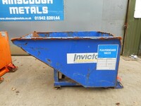 Invicta Iats-2d-blue Tipping / Tippler Skip - 2000kg Capacity -  Used (ref 3)