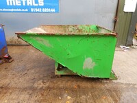 Invicta Iats-2d-green Tipping / Tippler Skip - 2000kg Capacity -  Used (ref 14)