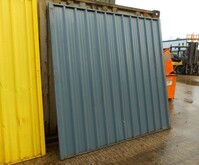 Used Steel Wall Temporary Site Fence / Hoarding Panel 2.450 Mtr High x 2.500 Mtr Wide - Grey