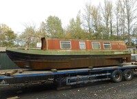 Canal / Narrow Boat 34 Foot x 6.5 Foot, Shell Only no Engine - Project - Used