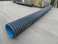 Polypipe Drainage Pipe / Surface Water Filter & Carrier System 450mm x 6mm, 6240mm Long - Used
