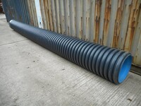 Polypipe Drainage Pipe / Surface Water Filter & Carrier System 450mm x 6mm, 6225mm Long - Used