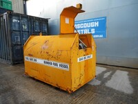 Used Fuel Safe Bunded Steel Storage Tank - 300 Gallons - Yellow - Fuel / Diesel Tank (ref 2)