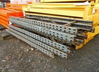Link 51 Pallet Racking Upright Frame  2.400 Mtr x 600 mm no Feet Used Grade 3  Grey  Industrial Steel Racking - Shelving - Storage - Not Redirack, Dexion, Planned Storage, or Stakrak