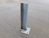Used Crash Barrier / Armco Post 770 mm  High - Galvanised z Bolt Down 171mm x 47mm