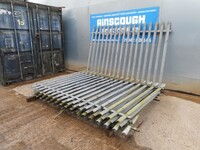 Used Bundle of 6 no Palisade Fence Panels 2.620mtr Wide x 2.000mtr High no Posts d Triple Point Top