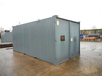 20 ft x  10 ft Grey Steel Storage Container (ref 2) - Once Used - Store