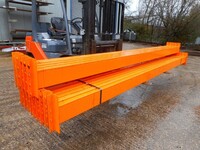 Dexion Pallet Racking Cross Bar  3.590 Mtr  150 mm x 50 mm Orange Closed Beam  Used   Industrial Steel Racking - Not Link 51, Redirack, Planned Storage, or Stakrak